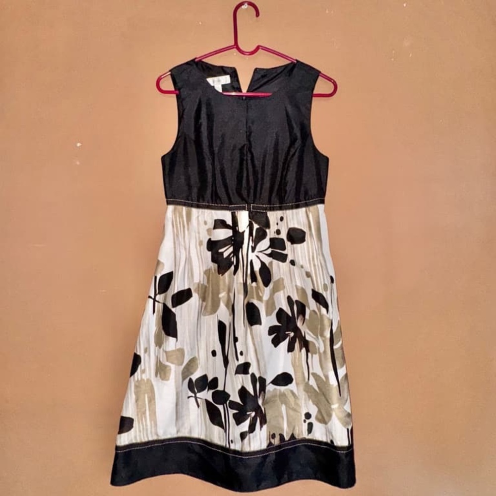 Elegant Black and Cream Kids Dress